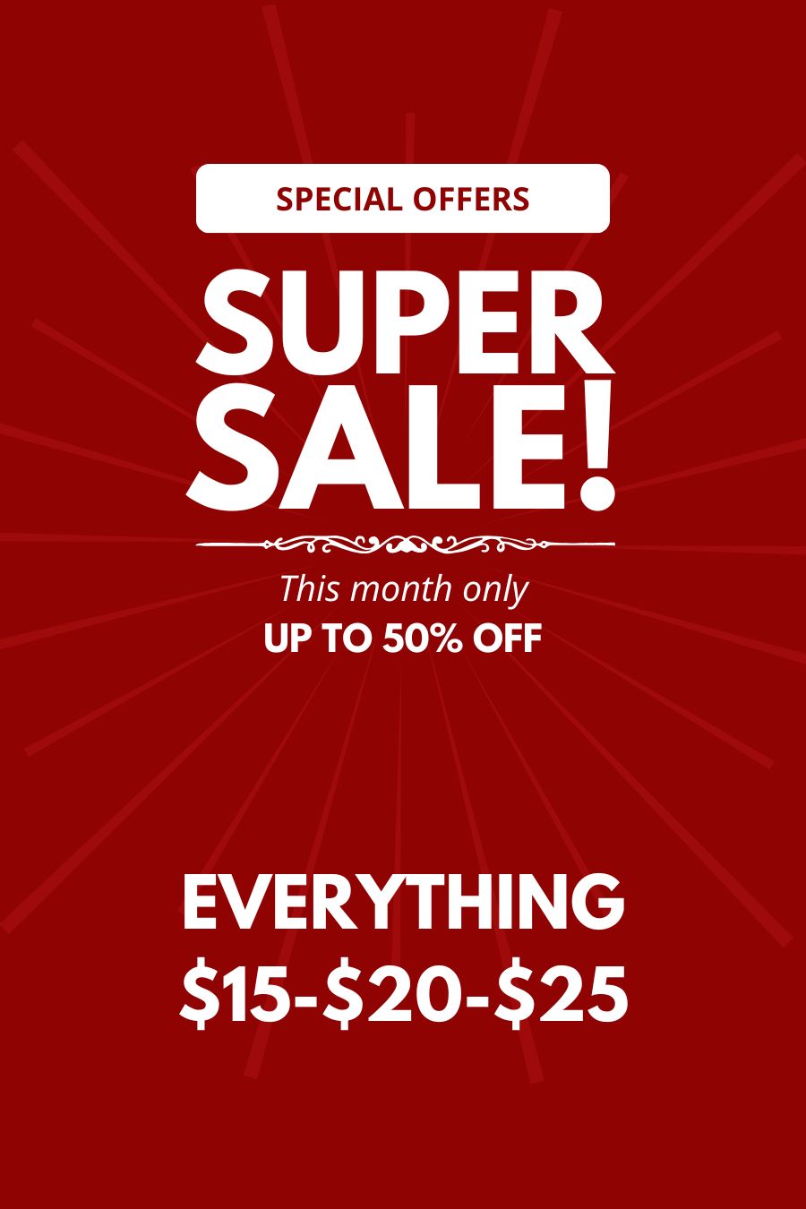 SUPER SALE 